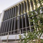 55x300 Fireproof Aluminum Sun Louver 2.5mm With Aerofoil Louver Blades