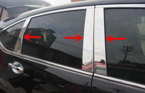 China Distributor Polished Car Window Sun Visors Stainless steel For HONDA CR-V 2012 factory