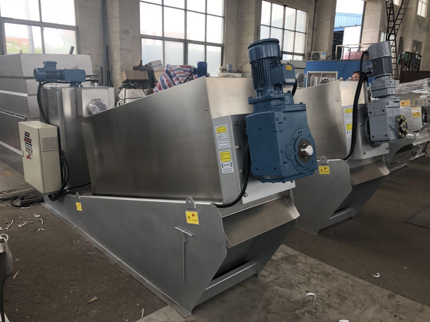 Alloy Steel Sludge Dewatering Unit Screw Press