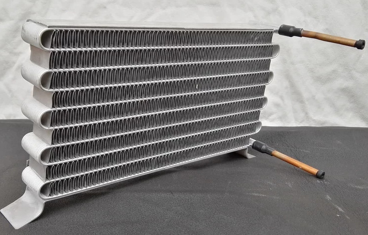 Louver Serrate Shelled Microchannel Heat Exchanger For Ice Making Machine