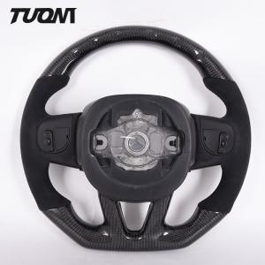 China Matte Dodge Charger Black Alcantara Steering Wheel Custom Carbon Fiber factory