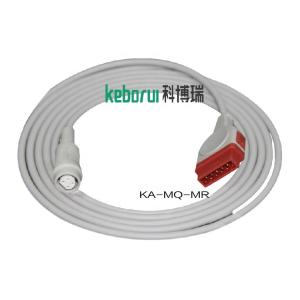 China PE Invasive Blood Pressure Cable For GE Marquette Monitor To B.Braun Transducer factory