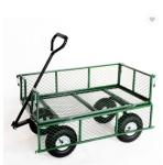 17KGS Capacity Heavy Duty Cart Wagon With 4 Wheels And Mesh Structure