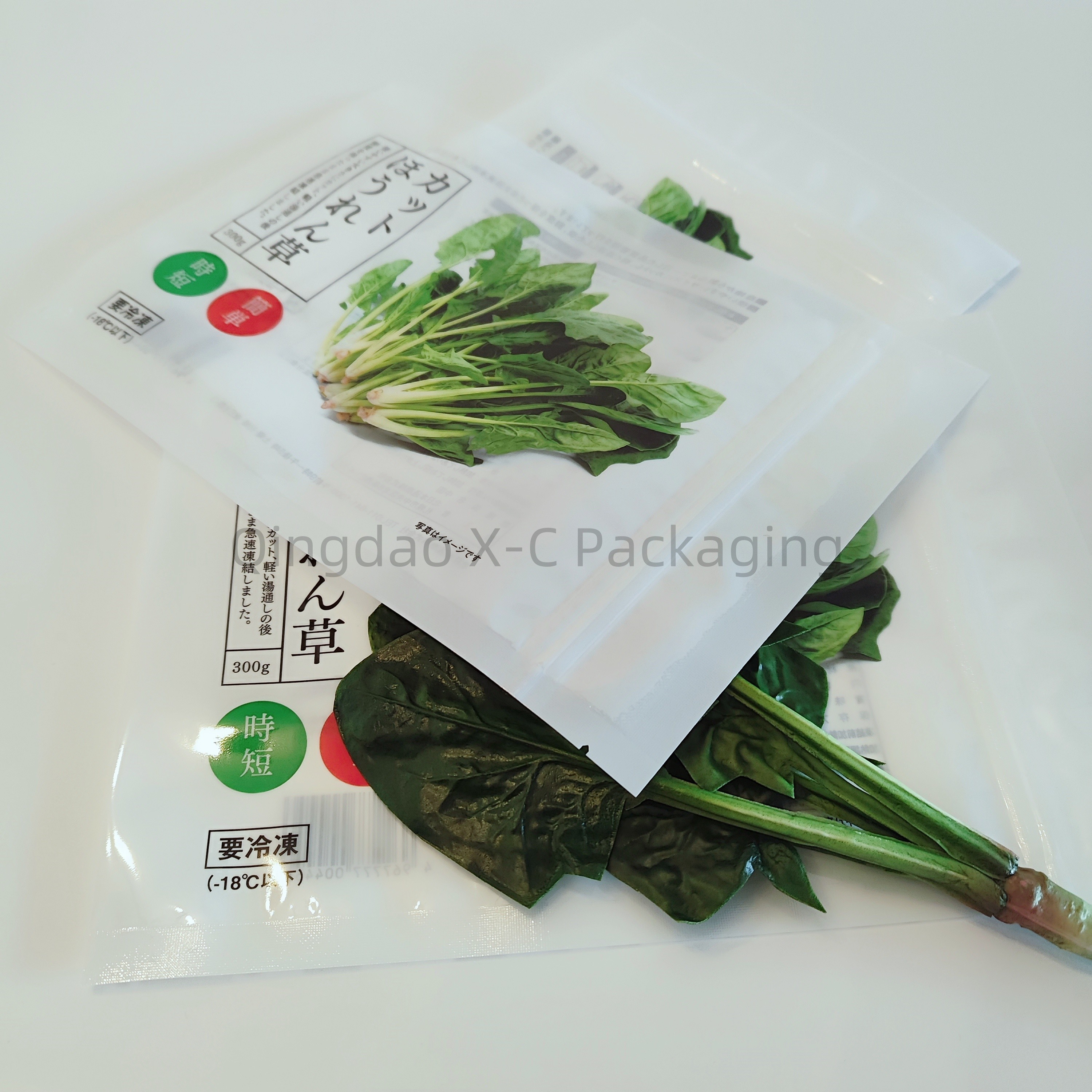 Custom Print 3 Side Seal Pouch With Window Heat Seal Plastic Snack Packaging Bag