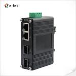 Mini Industrial 2port 10/100/1000Base-T + 2port 100/1000Base-X SFP Ethernet