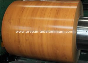 China Wooden Pattern Designed PPAL Color Coated Aluminum Coil Pre-Painted Aluminium For Roofing And Wall on sale