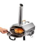 12 Inch Wood Fired Pizza Oven Automatic Rotating Outdoor Pizza Oven For Backyard