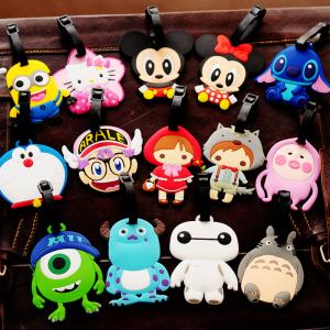 China Custom Cartoon Silicon Luggage Tag, OEM Rubber Luggage Tag factory