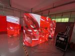 Outdoor Ultra Thin LED Advertising Display Screen Flexible Floor Standing IP43