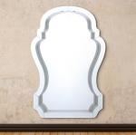 Compact Beveled Glass Framed Mirrors / Decorative Mirror Glass High Hardness