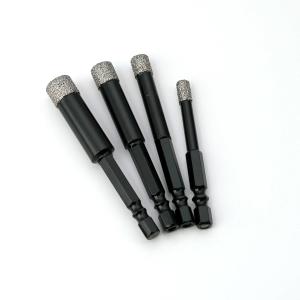 China Customized Vacuum Brazed Diamond Hole Saw 6-16mm Double R Grooves Hex Shank factory