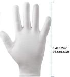 M- XXL Landscape Hand Cotton Gloves Washable For Work Inspection White