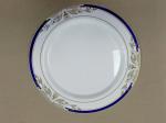 7 Inch Disposable China Like Dinner Plate No Cleanup With Rose Gold Disposable