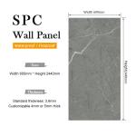 Stone Plastic Composite SPC Wall Panels For Bathroom And Toilet Faux Tile Design