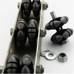 JY2047 Universal Metal Roller Track 49mm Dia Roller Channel Track