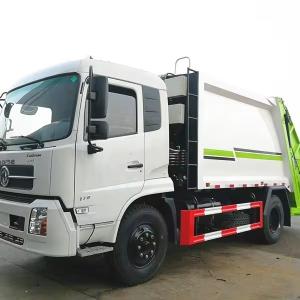 China Dongfeng 8m3 Garbage Compactor Truck Rubbish Bin Collection Dump Truck For Waste factory