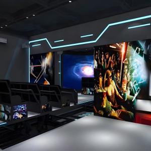 China Customization Immersive Viewing 7d Interactive Track Cinema Projection System factory