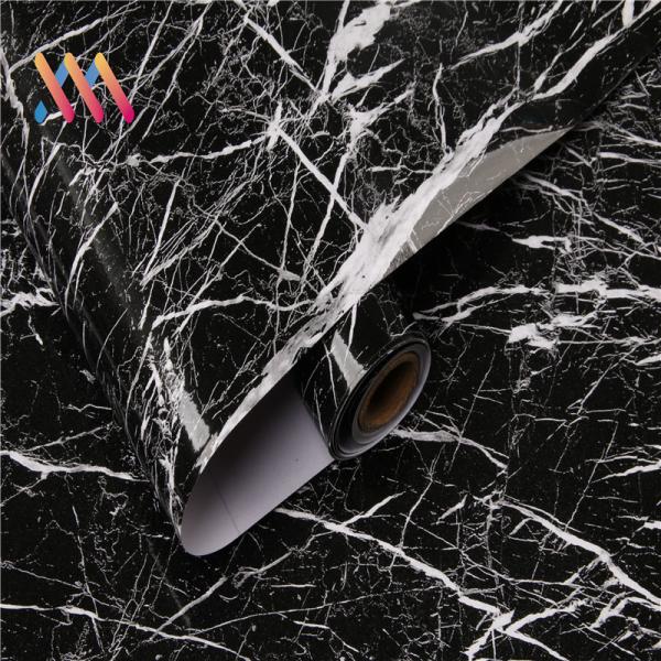 Hotel Marble PVC Film Kitchen Wallpaper Waterproof Self Adhesive Wall Coating