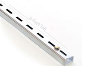 China Standard Powder Coated Metal Shelving Accessories 1-1/4&quot;W X 1/2&quot;D X 48&quot;H Double Slotted factory