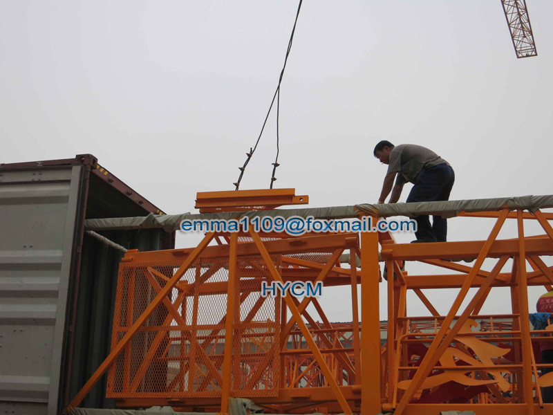 New Not Used TC6013 QTZ80 City Tower Crane 6t Max Lifting Capacity In Asia