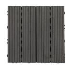 Snap together Wood Deck Tiles Embossed Lightweight Deck Tiles