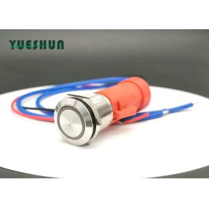 250Vac IP67 Illuminated 19mm Momentary Panel Mount Push Button Switch