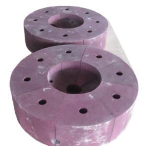 China Bulk Density 3.35g/cm3 Pink Fused Alumina Chromium Corundum Brick factory
