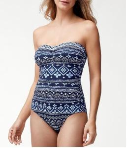 China Cowrie Tummy Control Bandeau One Piece Swimsuit factory