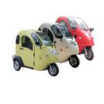 72V 20Ah Disabled 3 Wheel Electric Tricycle 1500W Enclosed Trike Motorcycle