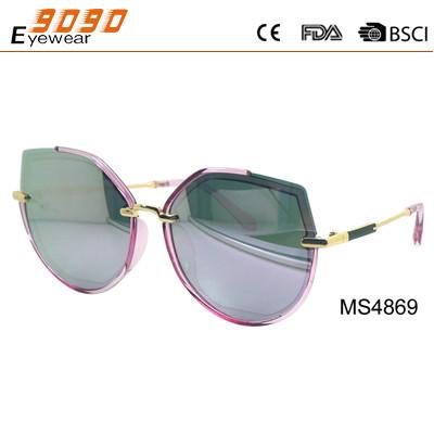 Newest Style 2018 Eyewear Fashionable Sunglasses,made of metal,UV 400 Protection