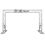 Brace Tube 12*2mm Portable Outdoor Roof Truss System for Hanging Speaker and