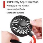 Rechargeable Portable LED Hanging Neck Fan For Mountaineering