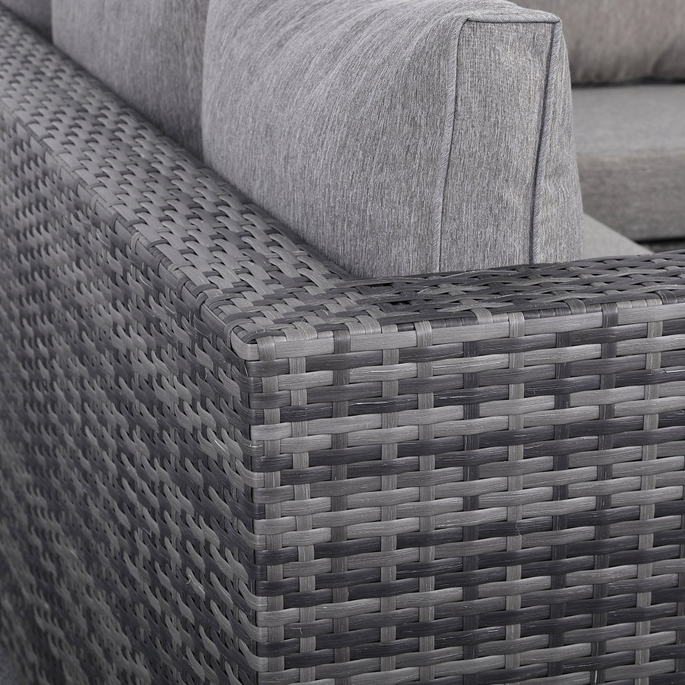 Modern Design All Weather Corner Sofa Set with Adjustable Table L.265 X W.204 X H.66cm