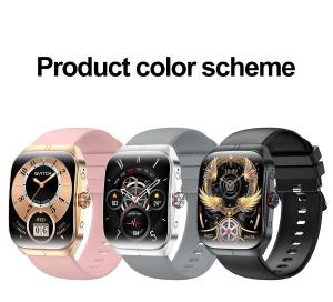 China HK80 Smart Watch 1.95inch Amoled Men BT Voice Assistant Health Monitoring Rotating Crown factory