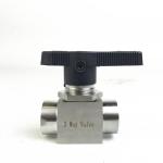 stainless steel 3-way ball valve/3 way high pressure ball valve