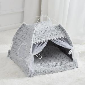 China Cat'S Nest Teepee Cat House Semi Enclosed Pet Bed Four Season Dog'S Nest Villa Removable And Washable factory
