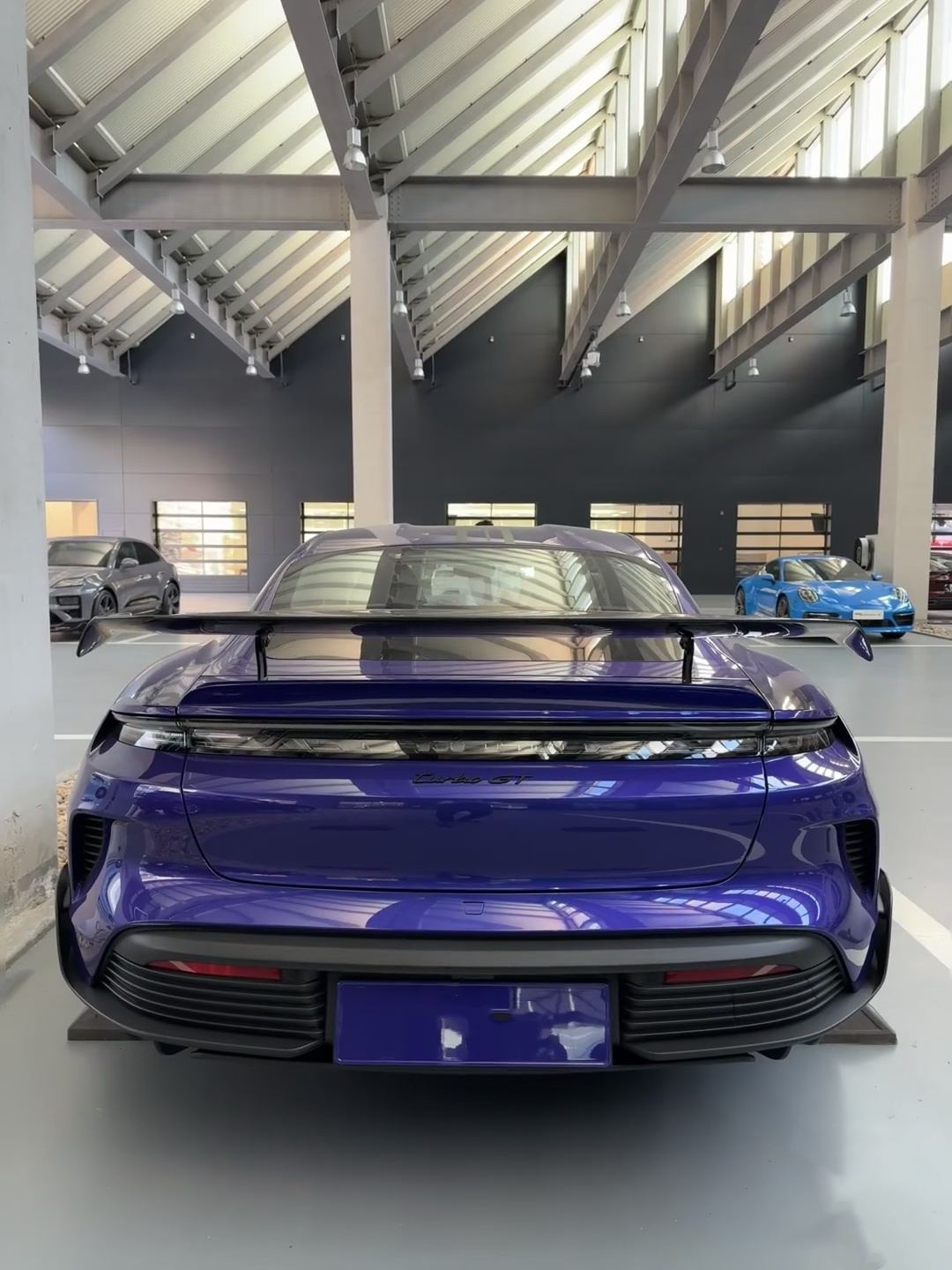 Taycan Porsche Body Kit Taycan Wch Style Carbon Fiber Spoiler Wing