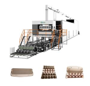 China Fully Automatic Big Quantity Egg Paper Tray Making Machine Egg Carton Maker factory
