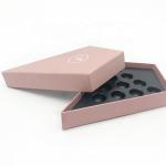 Food Grade Empty Heart Chocolate Box Packaging Varnishing Customized