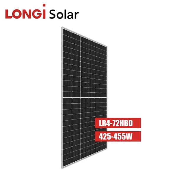 Half Cell Mono Facial Longi 450w Solar Panel Poly Crystalline 166mm Wholesale