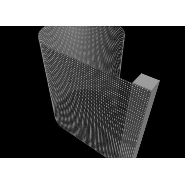 Advertising Panel Indoor P4 Flexible Crystal Film Transparent LED Screen Display for Shopping Mall