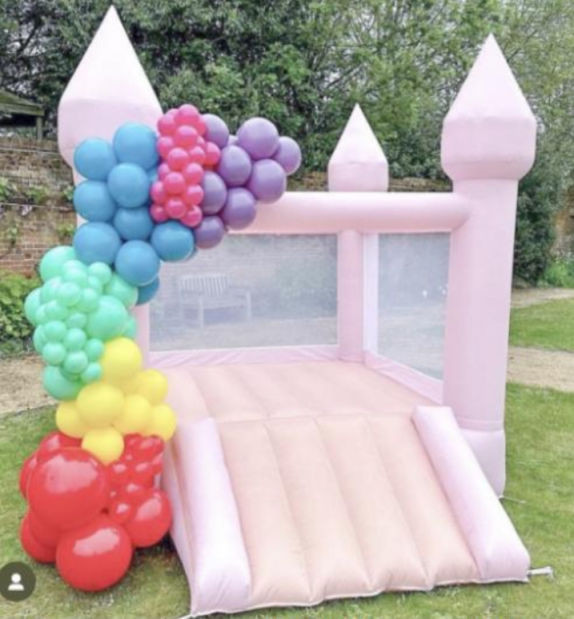 Party Pink Bounce Castles Jump Play House Bouncy Inflatable Bounce House