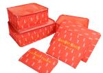 Cartoon travel storage bag 6pcs set luggage sorting sub-bags clothing travel bag
