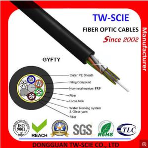 China Non Armored Dielectric Multi Strand Single Mode Fiber Optic Cable 2 - 288 Core GYFTY factory