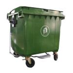 1100L big street standing outdoor wheeled plastic trash can
