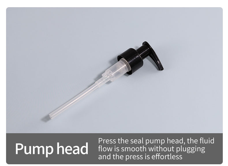 300ml 500ml Transparent Pump Bottle Cosmetic Shampoo Empty Bottle With Spray Pump Head