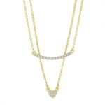 YASVITTI High Quality Double Layer Necklace Jewelry Classic Rose Gold Plated 925