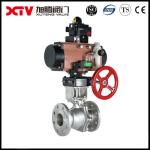 Stainless Steel High Platform Flanged Floating Ball Valve 300LB for Shipping