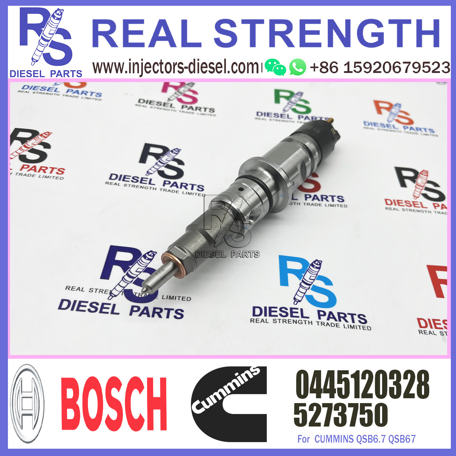 5273750 0445120328 QSB6.7 QSB67 machinery engine parts common rail injectors 5273750 injector nozzles