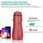 PD+QC3.0 CAR CHARGER FAST USB CAR CHARGER Compatible with all smart phones, type